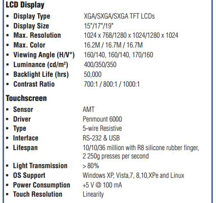 全新研華 工業等級平板顯示器FPM系列 15寸工業顯示器 FPM-5171G