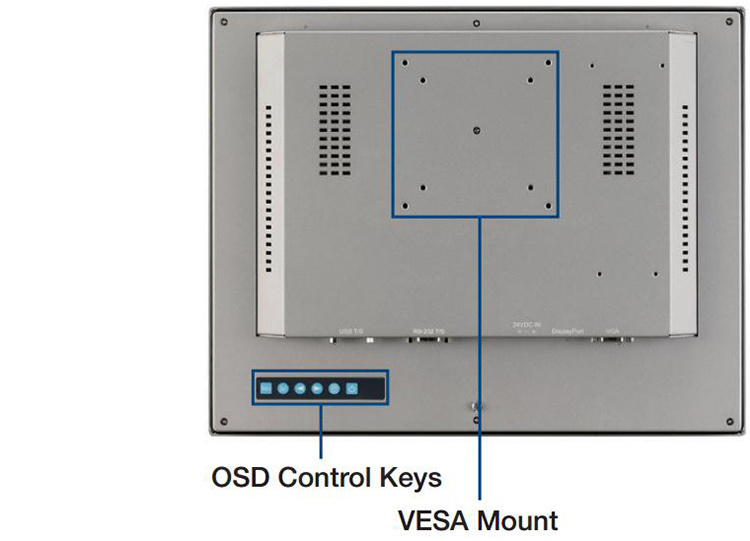 全新研華 工業等級平板顯示器FPM系列 17寸工業顯示器 FPM-7151T