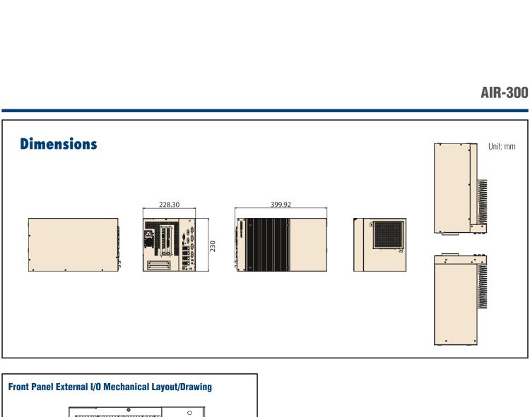 研華AIR-300 支持Intel Xeon / 6/7代Core?i3/i5/i7處理器，AI計算平臺，可擴(kuò)展 PCIe x16 GPU全尺寸卡