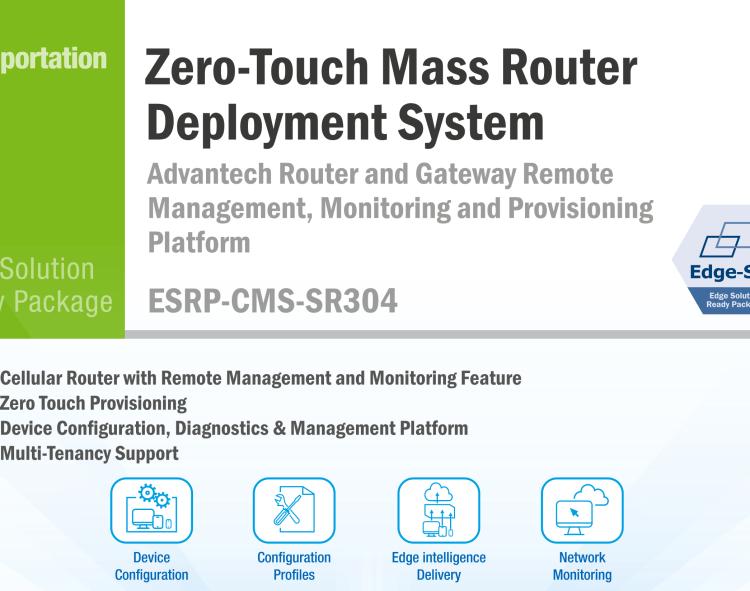 研華ESRP-CMS-SR304 Advantech Router and Gateway Remote Management, Monitoring and Provisioning Platform