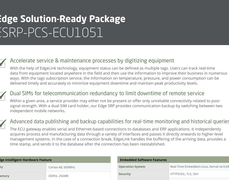 研華ESRP-PCS-ECU1051 物聯網邊緣智能網關