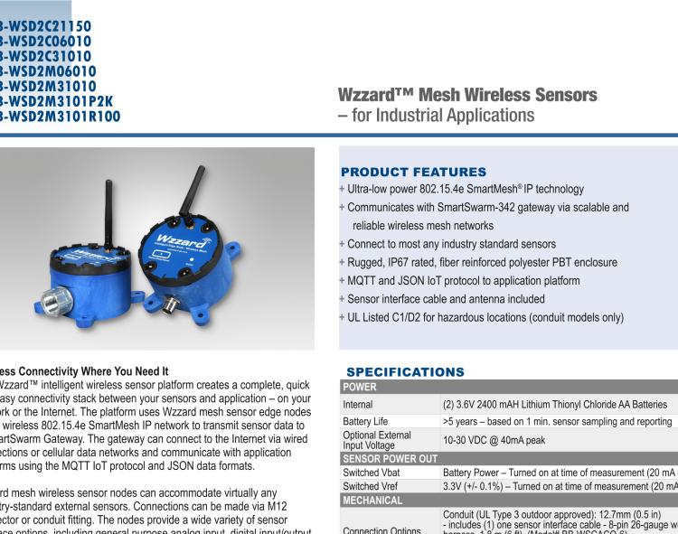 研華BB-WSD2C31010 Wzzard工業無線傳感器節點-導管（2代）