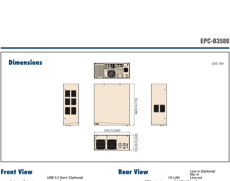 研華EPC-B3588 適配Intel 第12代 Core i 系列處理器，搭載Q670E芯片組。可搭配NVIDIA? RTX-A4500顯卡。3U高度，提供高端圖像處理應(yīng)用的解決方案。
