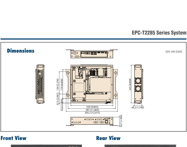 研華EPC-T2285 適配Intel? 第6/7代 Core? i 系列處理器，搭載H110芯片組。1U超薄高度，性能強勁。