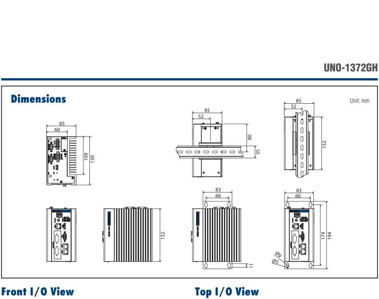 研華UNO-1372GH 通過Class I，Division 2認(rèn)證的導(dǎo)軌安裝工業(yè)控制器，搭配英特爾?凌動(dòng)?四核處理器