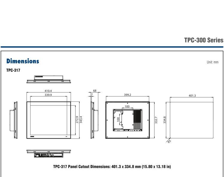 研華TPC-312 12.1" XGA TFT LED LCD工業平板電腦，搭載第八代Intel?Core?i3/ i5/ i7處理器，內置8G DDR4 RAM
